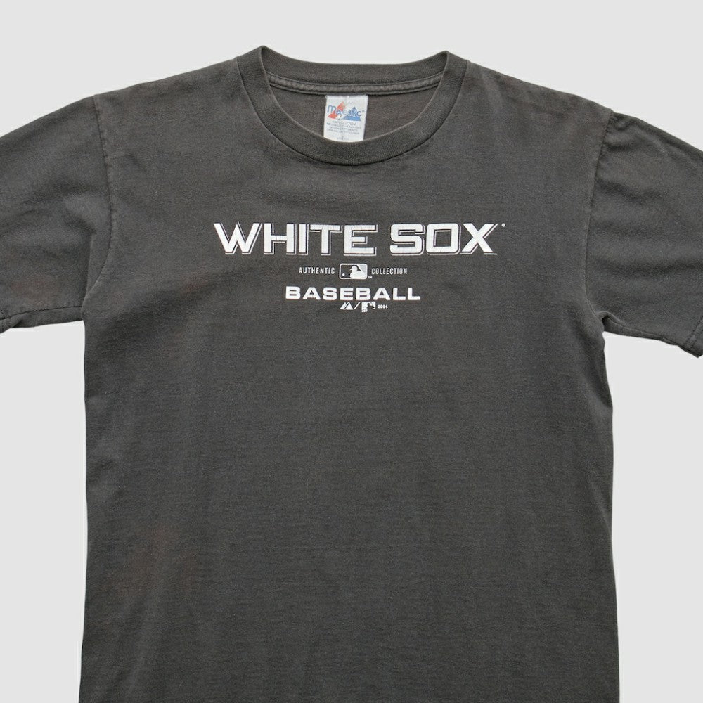Chicago White Sox Majestic 2004 T-Shirt - Gray - XVintage T-shirts