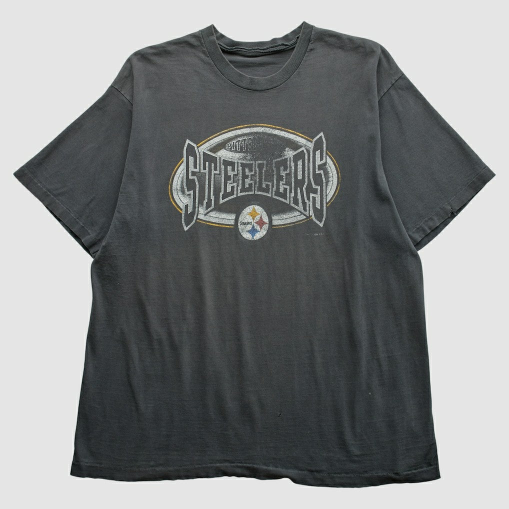 Pittsburgh Steelers 90s T-Shirt - Gray T-shirts