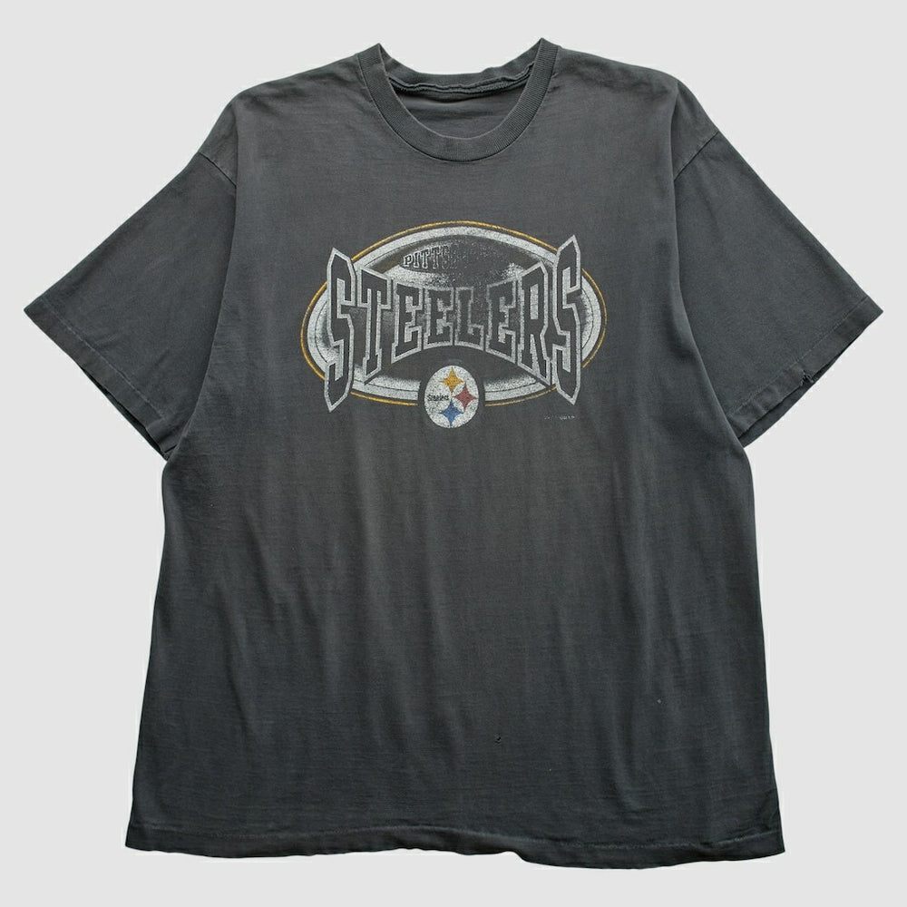 Pittsburgh Steelers 90s T-Shirt - Gray T-shirts