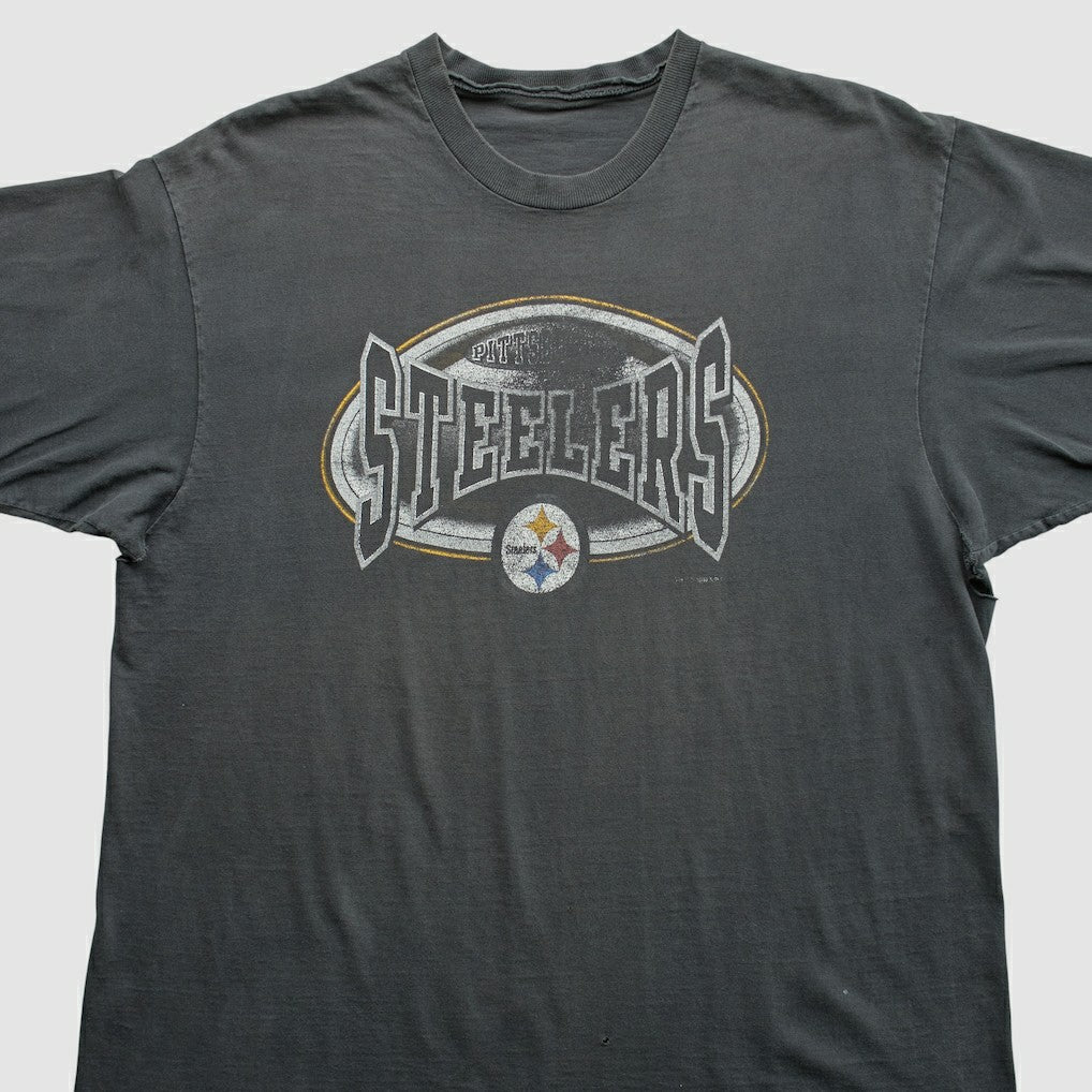 Pittsburgh Steelers 90s T-Shirt - Gray T-shirts