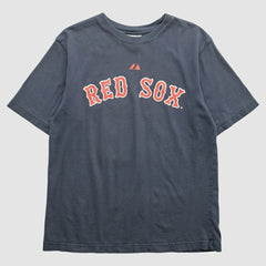Boston Red Sox Majestic 2000s T-Shirt - Navy - Vintage T-shirts