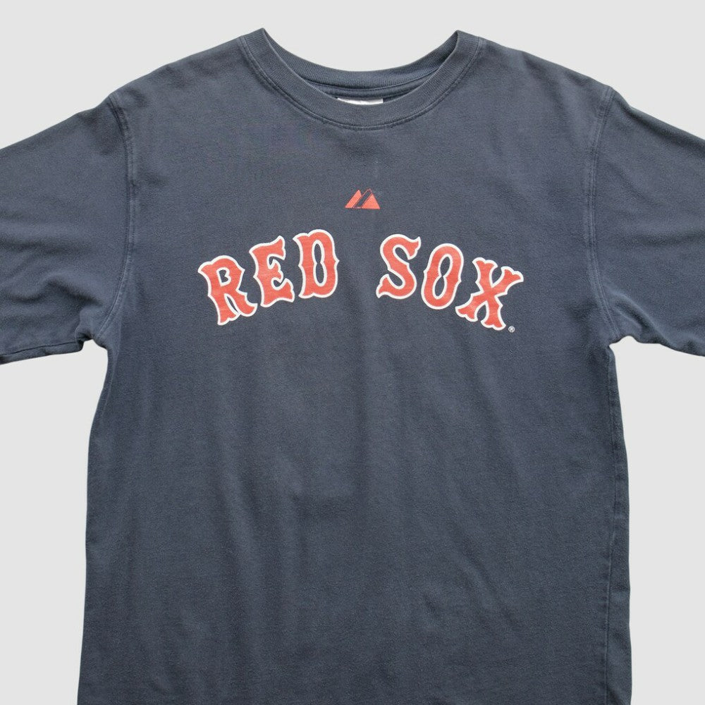 Boston Red Sox Majestic 2000s T-Shirt - Navy - Vintage T-shirts