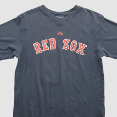 Boston Red Sox Majestic 2000s T-Shirt - Navy - Vintage T-shirts