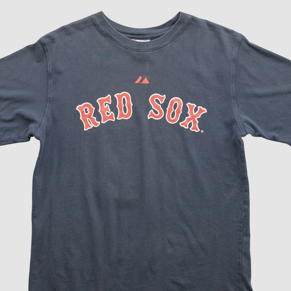 Boston Red Sox Majestic 2000s T-Shirt - Navy - Vintage T-shirts