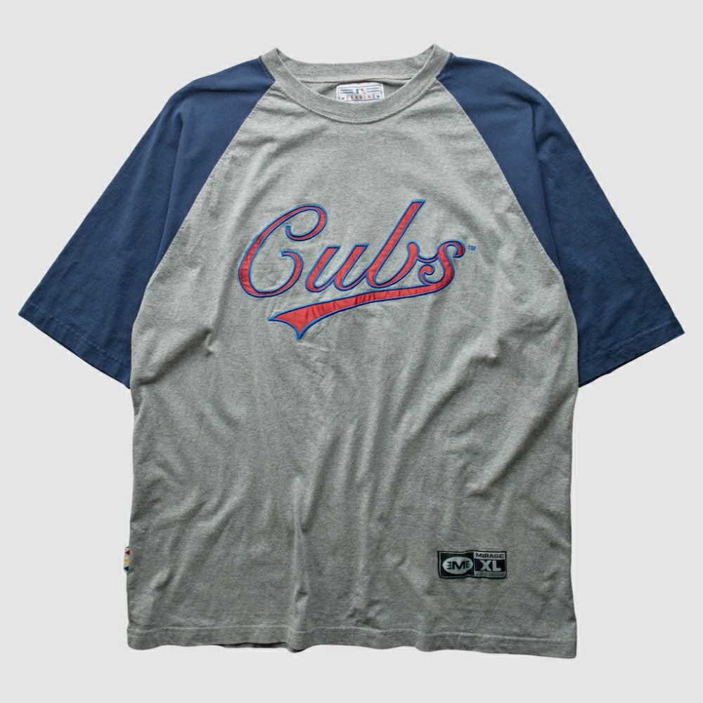 Chicago Cubs Mirage 2000s T-Shirt - Gray - 3XVintage T-shirts
