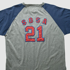 Chicago Cubs Mirage 2000s T-Shirt - Gray - 3XVintage T-shirts