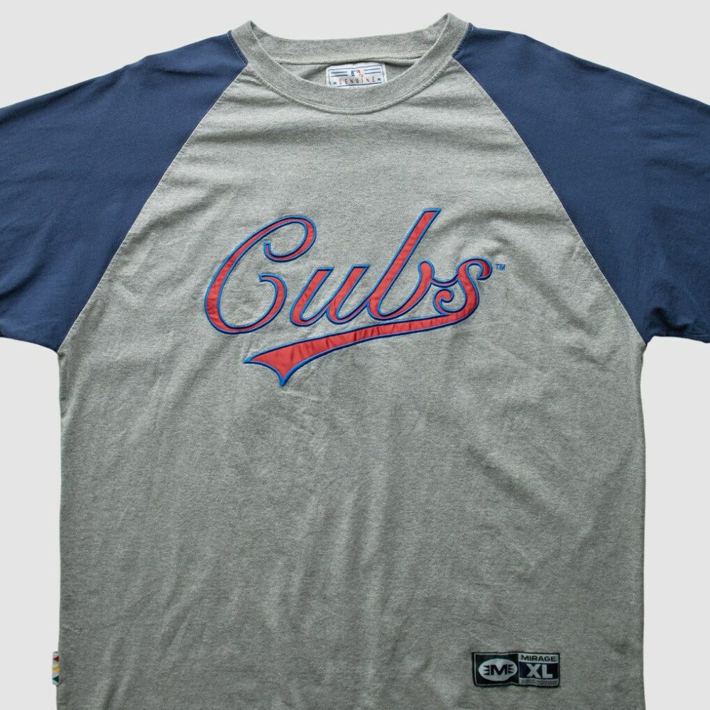 Chicago Cubs Mirage 2000s T-Shirt - Gray - 3XVintage T-shirts