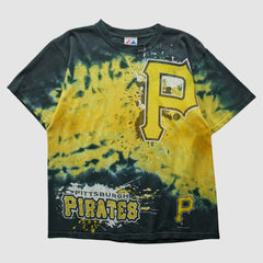 Pittsburgh Pirates Majestic 2000s T-Shirt - Yellow - Vintage T-shirts