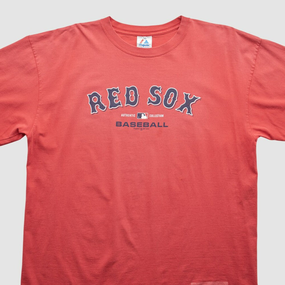 Boston Red Sox Majestic 2003 T-Shirt - Red - 2XVintage T-shirts