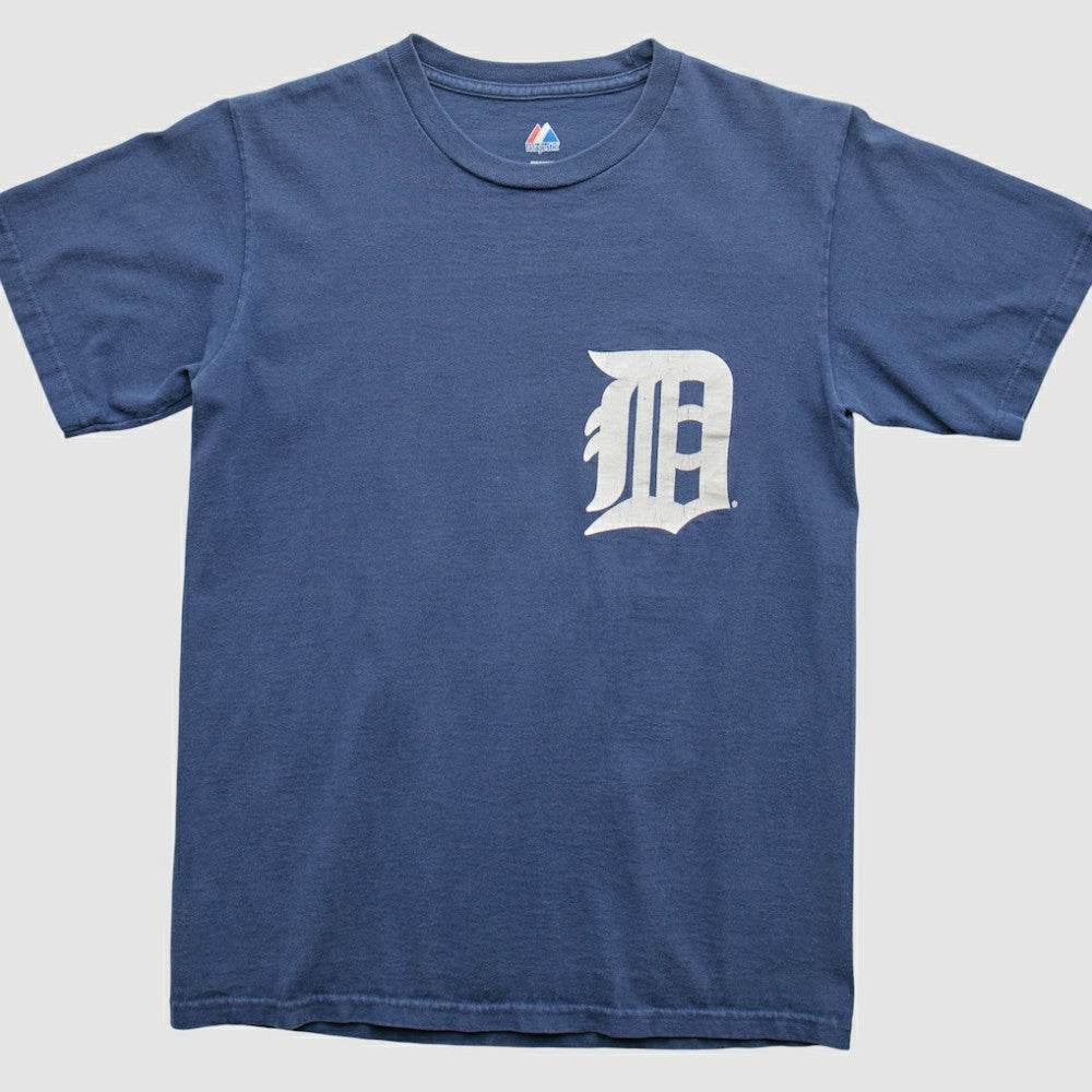 Detroit Tigers Majestic 2000s T-Shirt - Blue - Vintage T-shirts
