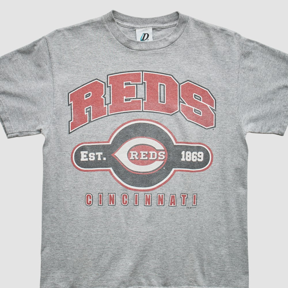 Cincinnati Reds Dynasty 2003 T-Shirt - Gray - Vintage T-shirts