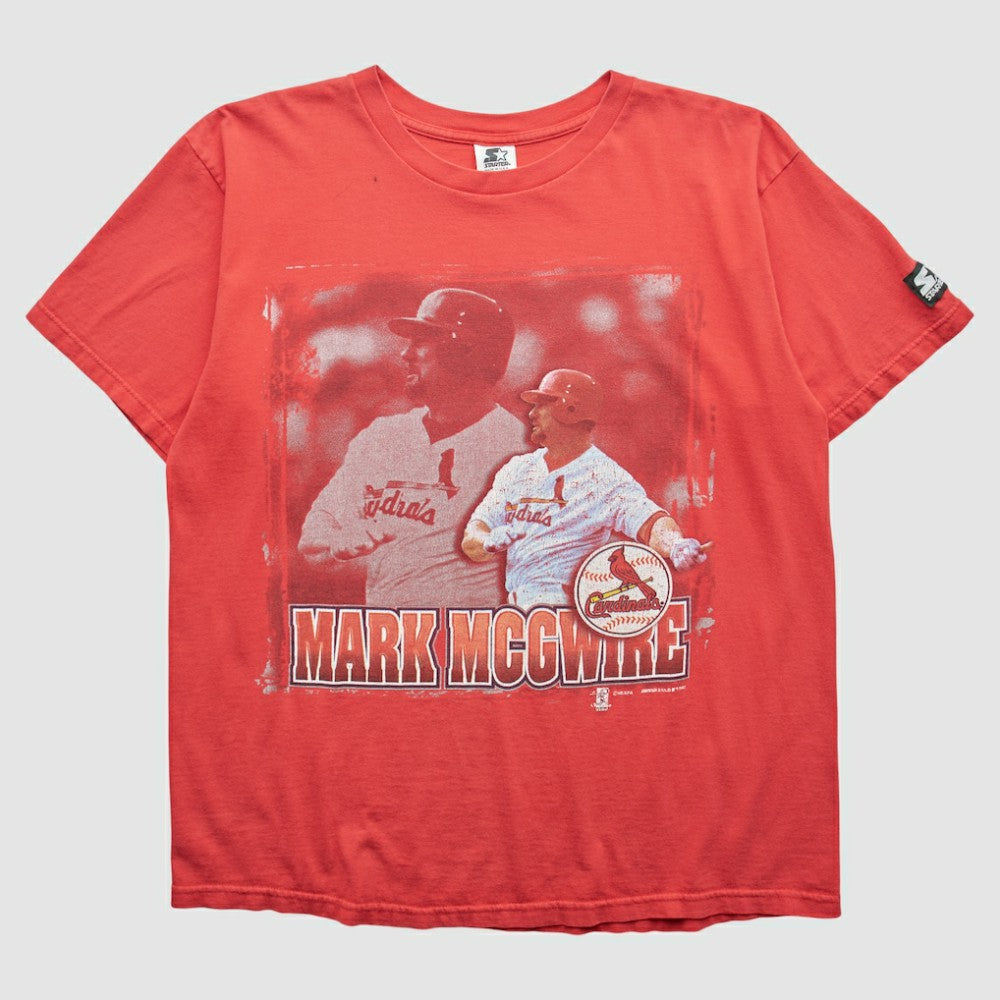 St. Louis Cardinals Starter 1997 T-Shirt - Red - Vintage T-shirts