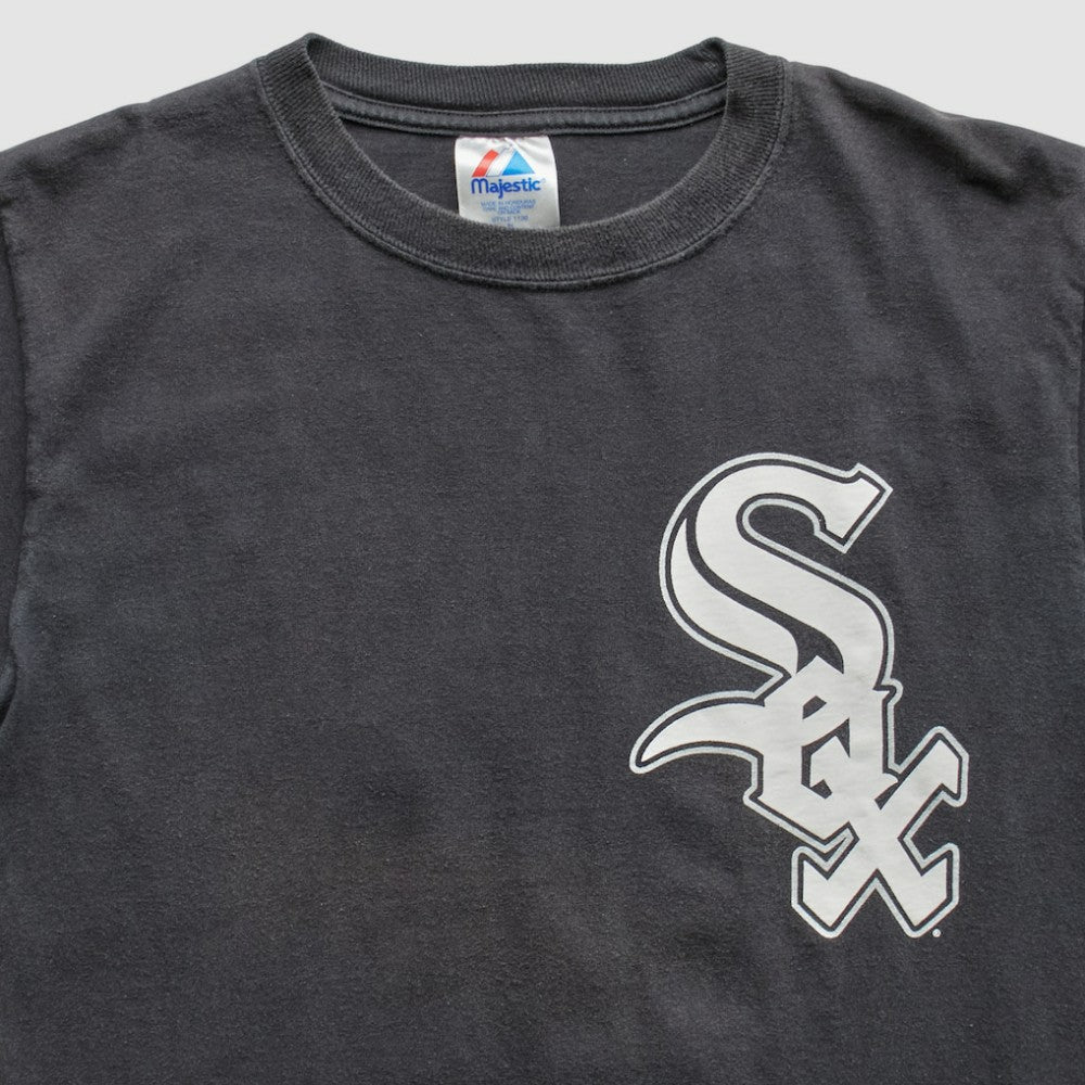 Chicago White Sox Majestic 2000s T-Shirt - Black - Vintage T-shirts