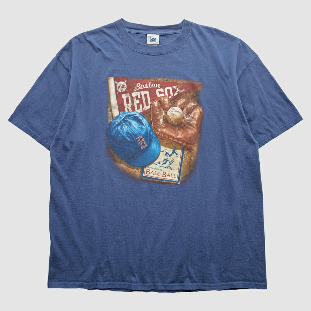 Boston Red Sox Lee Apparel 2000s T-Shirt - Blue - 3XVintage T-shirts