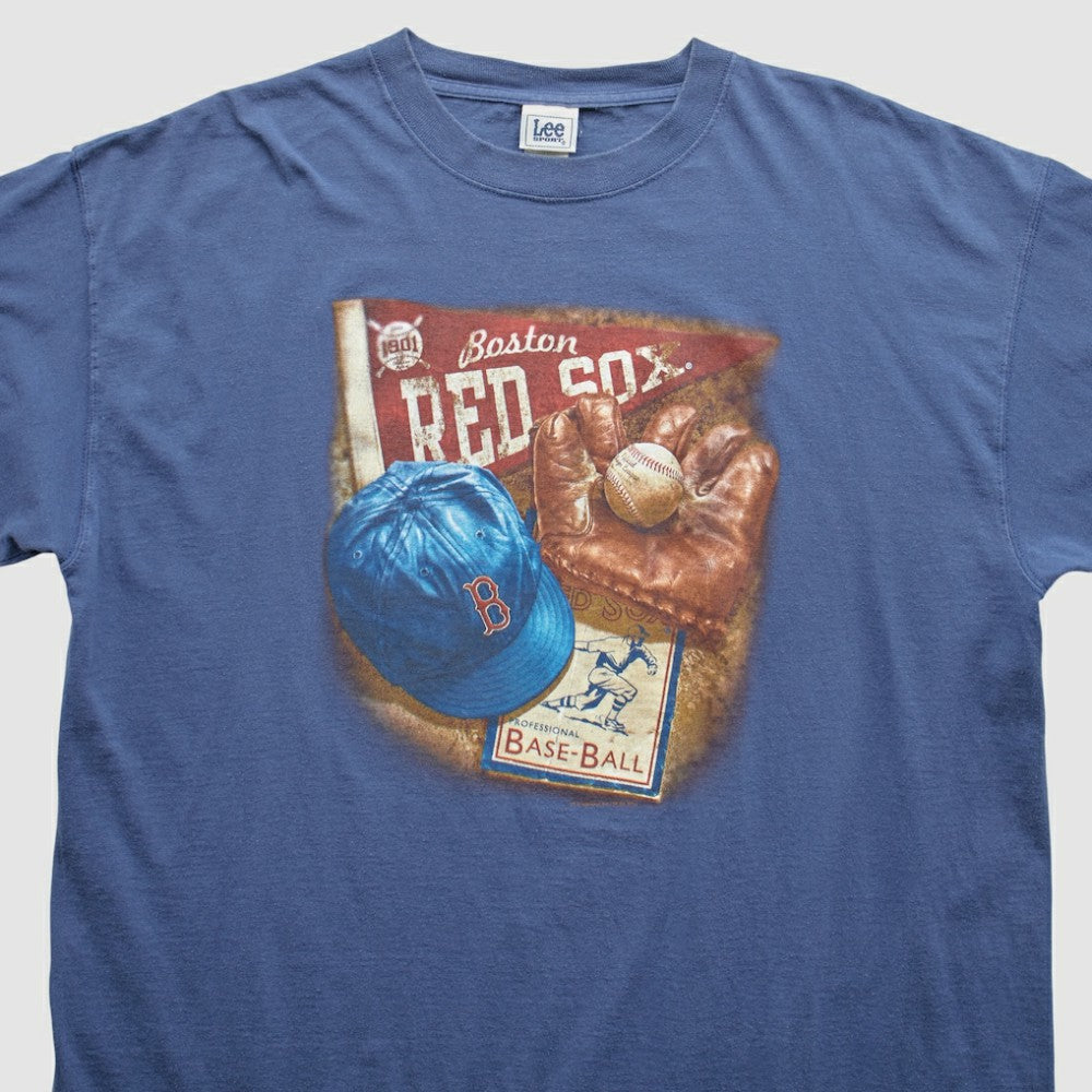Boston Red Sox Lee Apparel 2000s T-Shirt - Blue - 3XVintage T-shirts