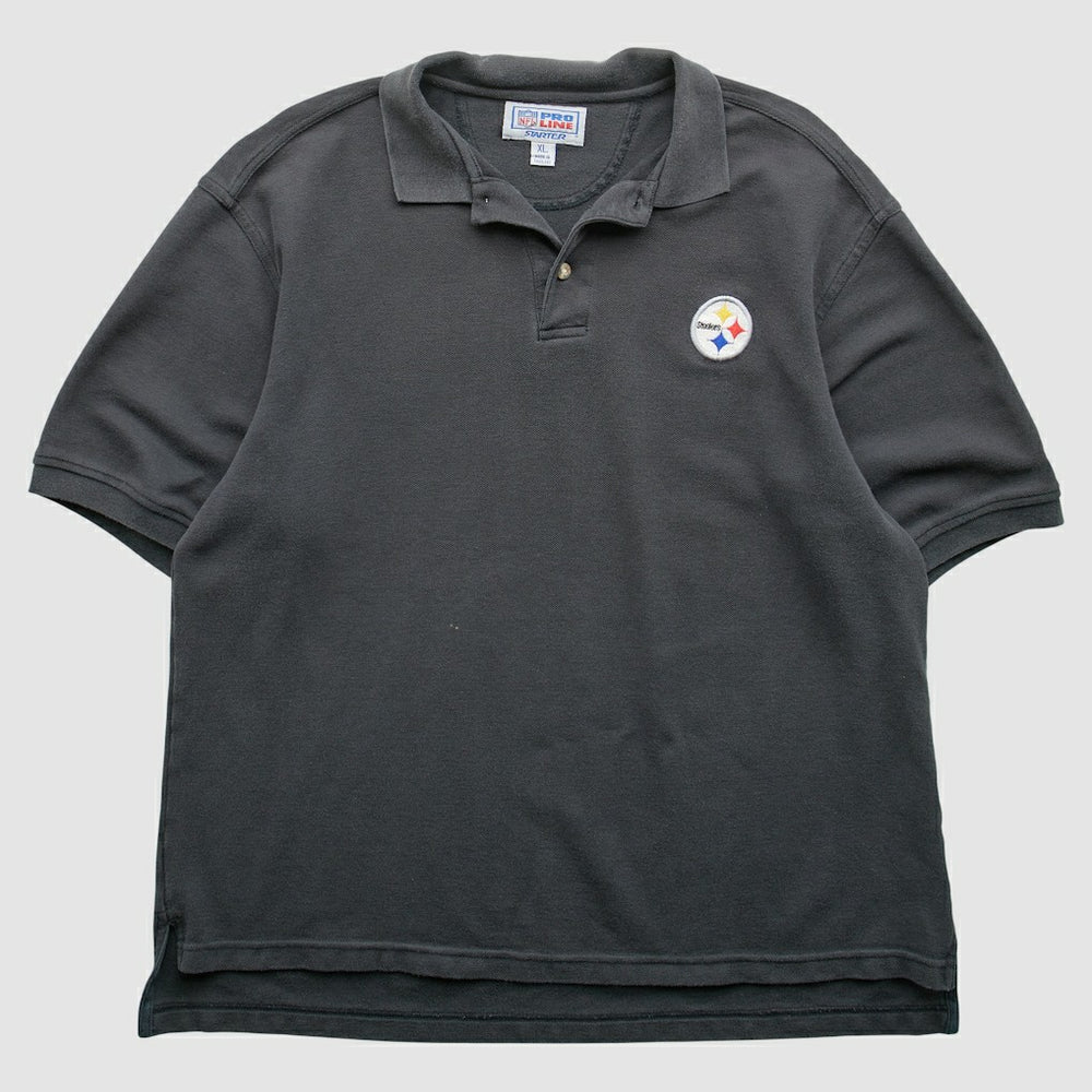 Pittsburgh Steelers Starter 90s Polo - Black