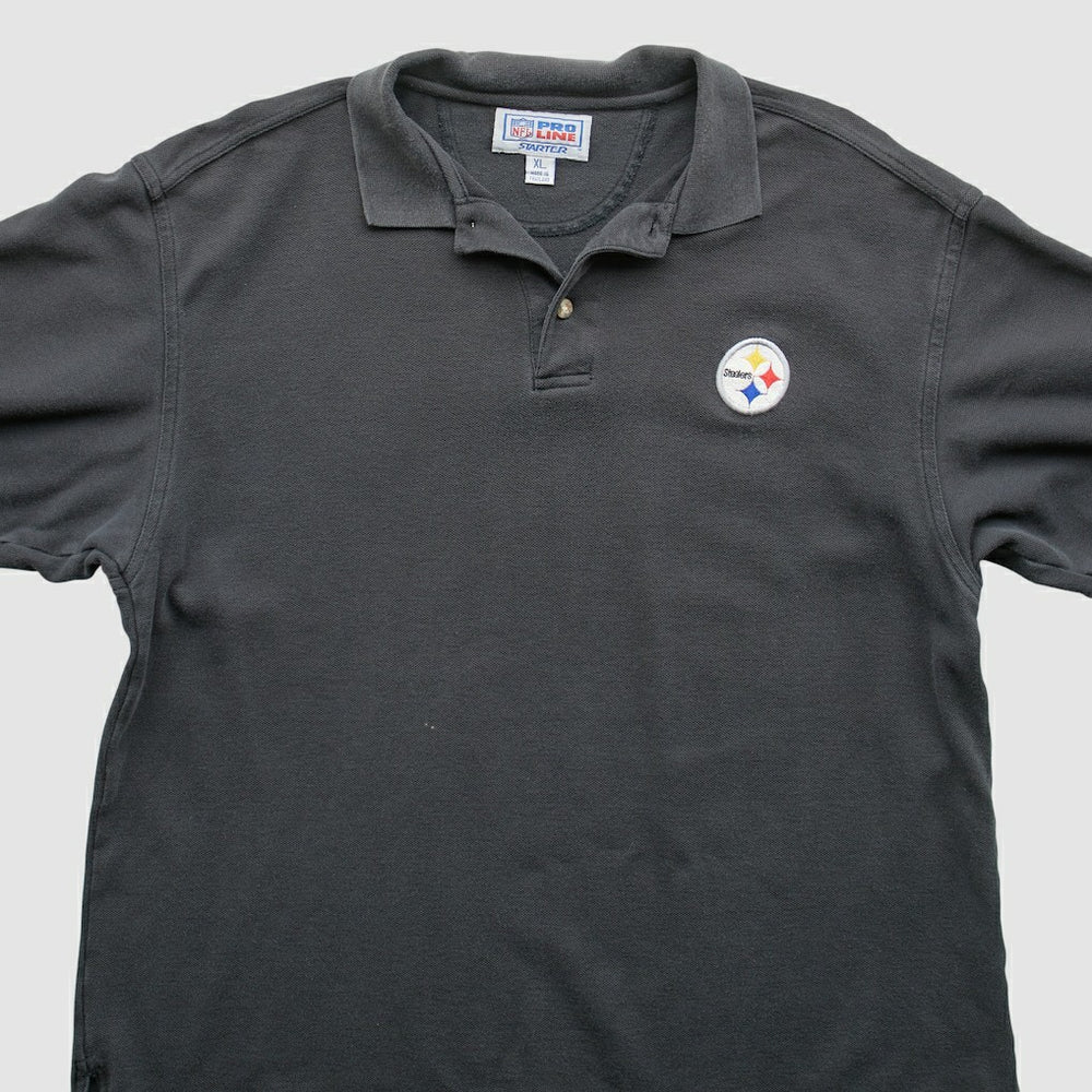 Pittsburgh Steelers Starter 90s Polo - Black