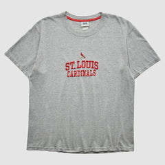 St. Louis Cardinals Lee Apparel 2000s T-Shirt - Gray - Vintage T-shirts