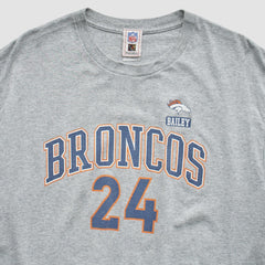 Denver Broncos NFL 2000s T-Shirt - Gray T-shirts