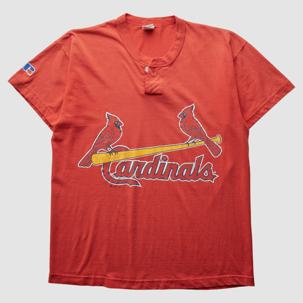 St. Louis Cardinals Russell 1998 T-Shirt - Red - XVintage T-shirts