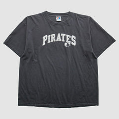 Pittsburgh Pirates Majestic 2000s T-Shirt - Gray - 2XVintage T-shirts