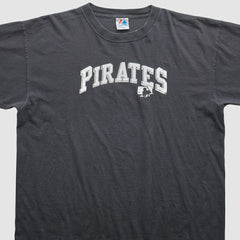 Pittsburgh Pirates Majestic 2000s T-Shirt - Gray - 2XVintage T-shirts