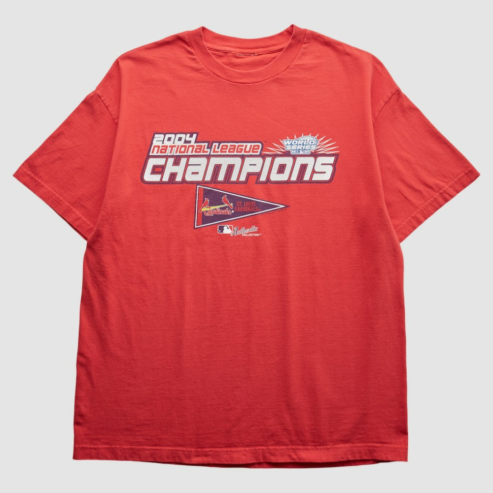 St. Louis Cardinals 2004 T-Shirt - Red - Vintage T-shirts