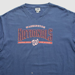 Washington Nationals Lee Apparel 2000s T-Shirt - Blue - 2XVintage T-shirts