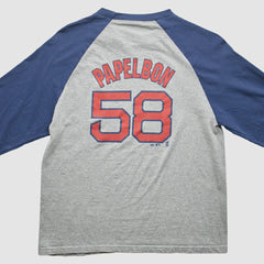 Boston Red Sox Majestic 2000s T-Shirt - Gray - Vintage T-shirts