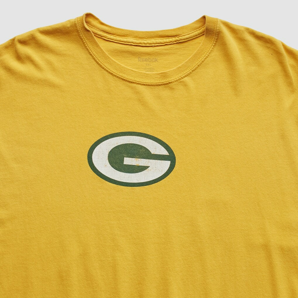 Green Bay Packers Reebok 2000s T-Shirt - Yellow T-shirts