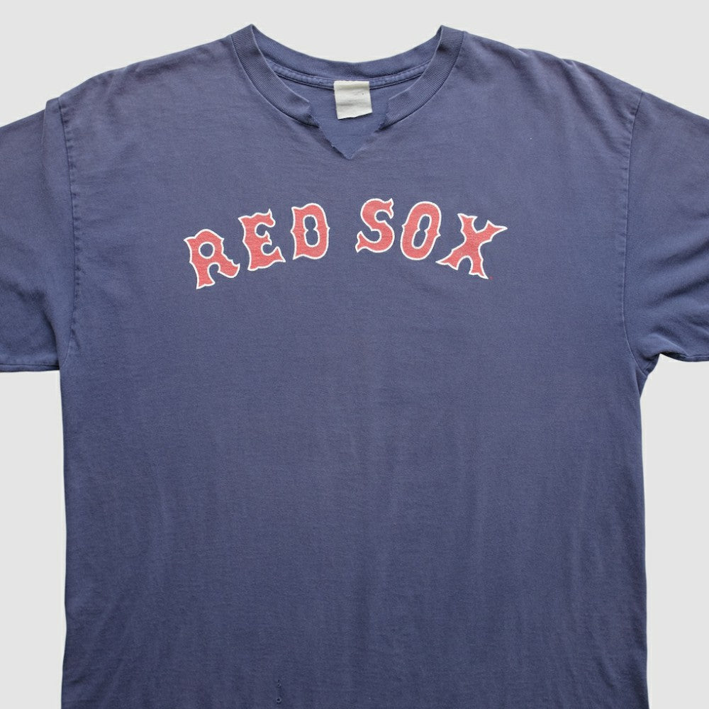 Boston Red Sox Majestic 2000s T-Shirt - Navy - Vintage T-shirts