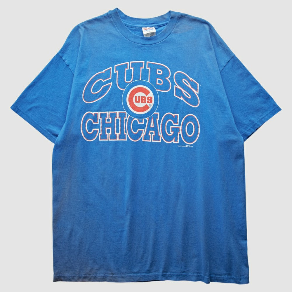 Chicago Cubs Hanes 1998 T-Shirt - Blue - 2XVintage T-shirts