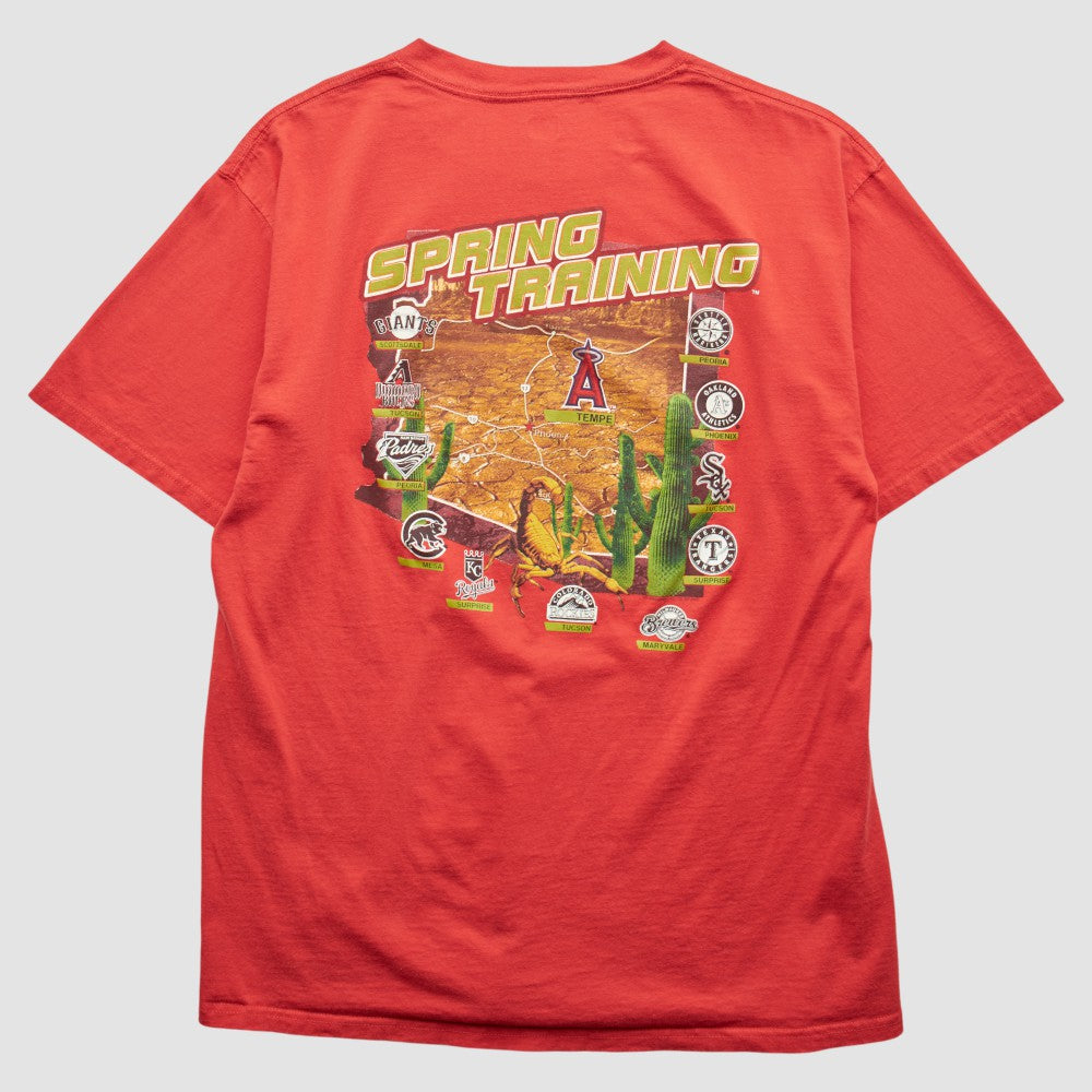 Los Angeles Angels Lee Apparel 2000s T-Shirt - Red - Vintage T-shirts