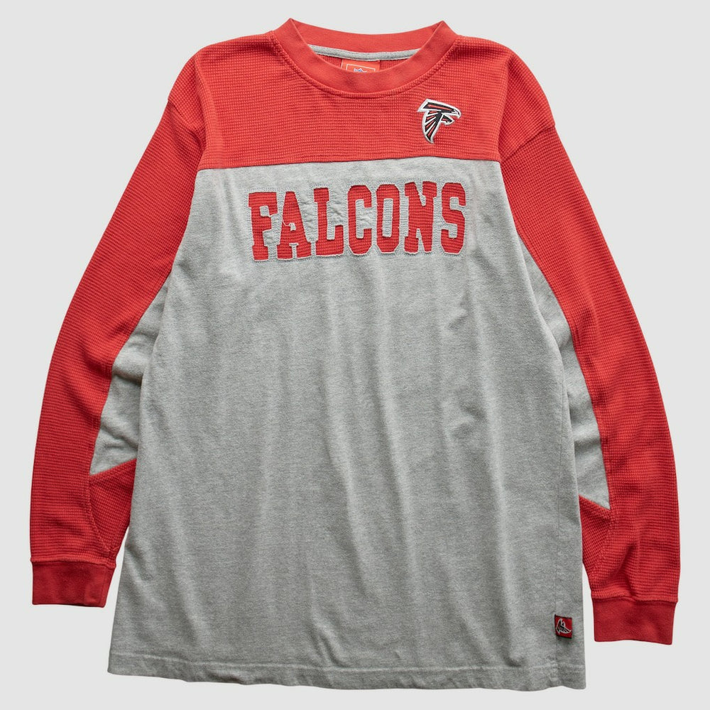 Atlanta Falcons NFL 2000s Long Sleeve T-Shirt - Gray T-shirts