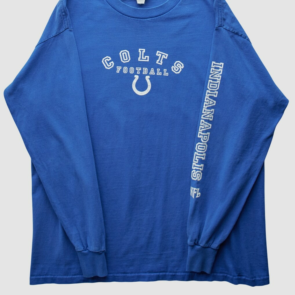 Indianapolis Colts NFL 2000s Long Sleeve T-Shirt - Blue T-shirts