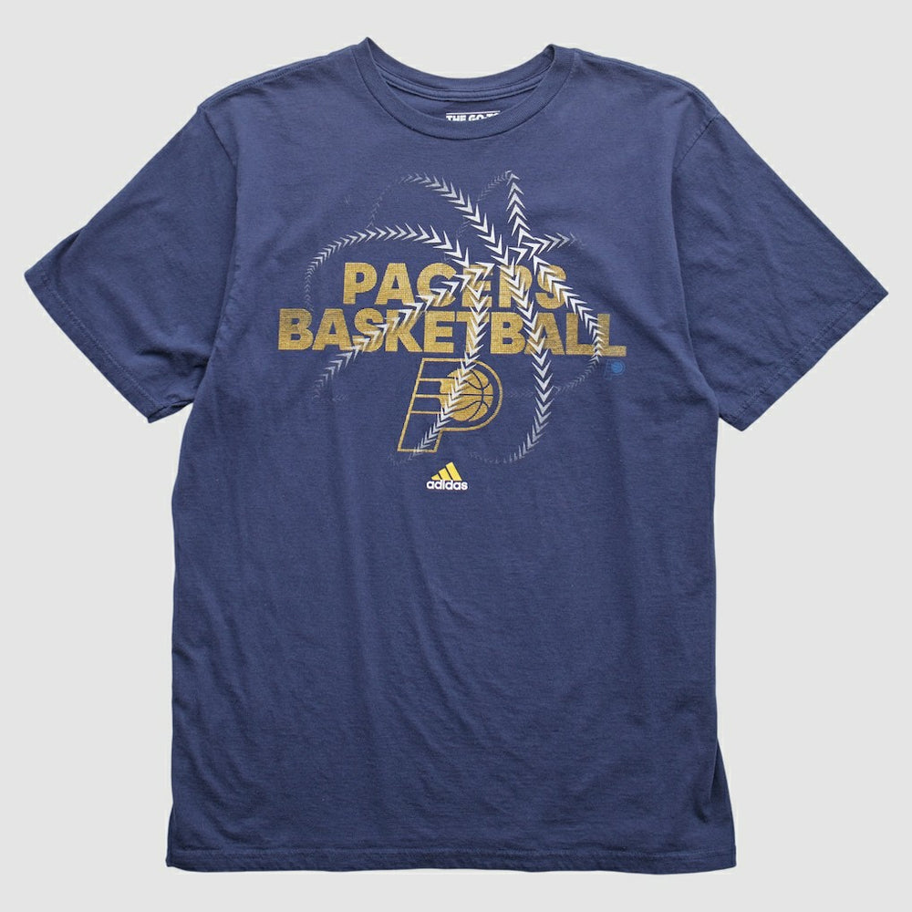 Indiana Pacers 2010s T-Shirt Navy Vintage - Adidas