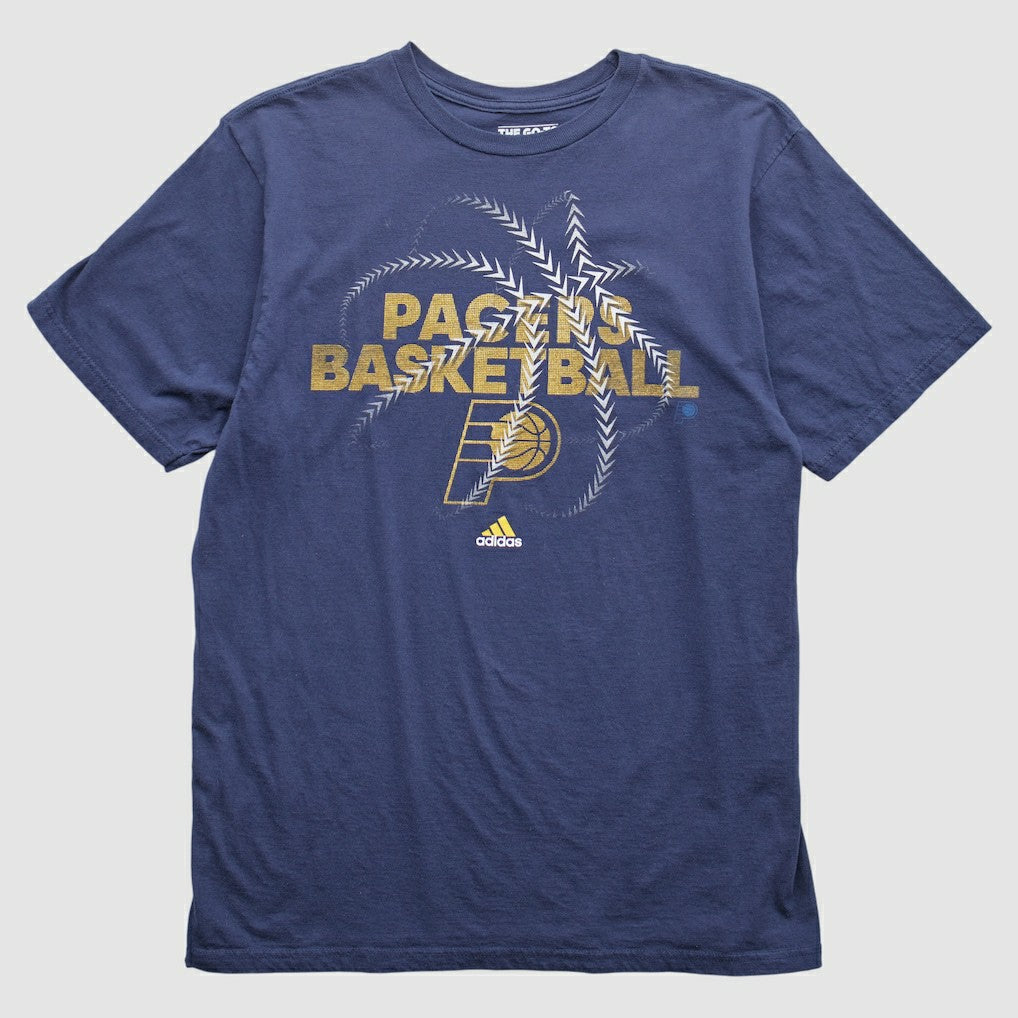 Indiana Pacers 2010s T-Shirt Navy Vintage - Adidas