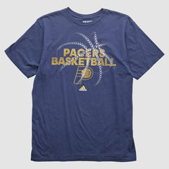 Indiana Pacers 2010s T-Shirt Navy Vintage - Adidas