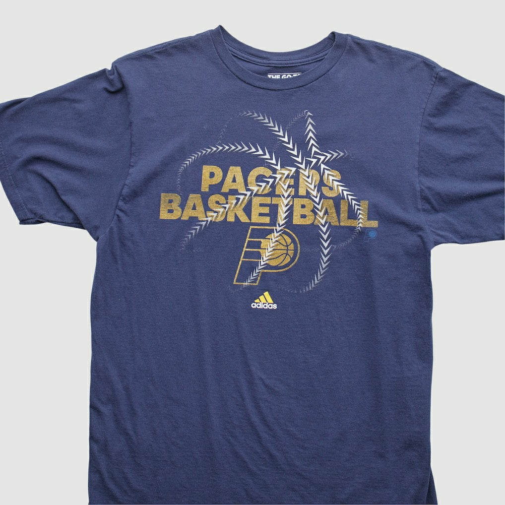 Indiana Pacers 2010s T-Shirt Navy Vintage - Adidas