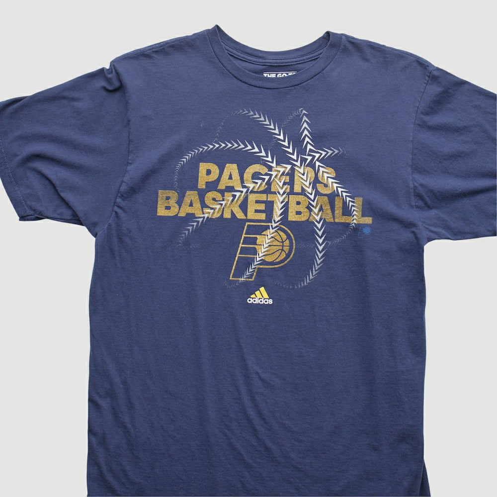 Indiana Pacers 2010s T-Shirt Navy Vintage - Adidas