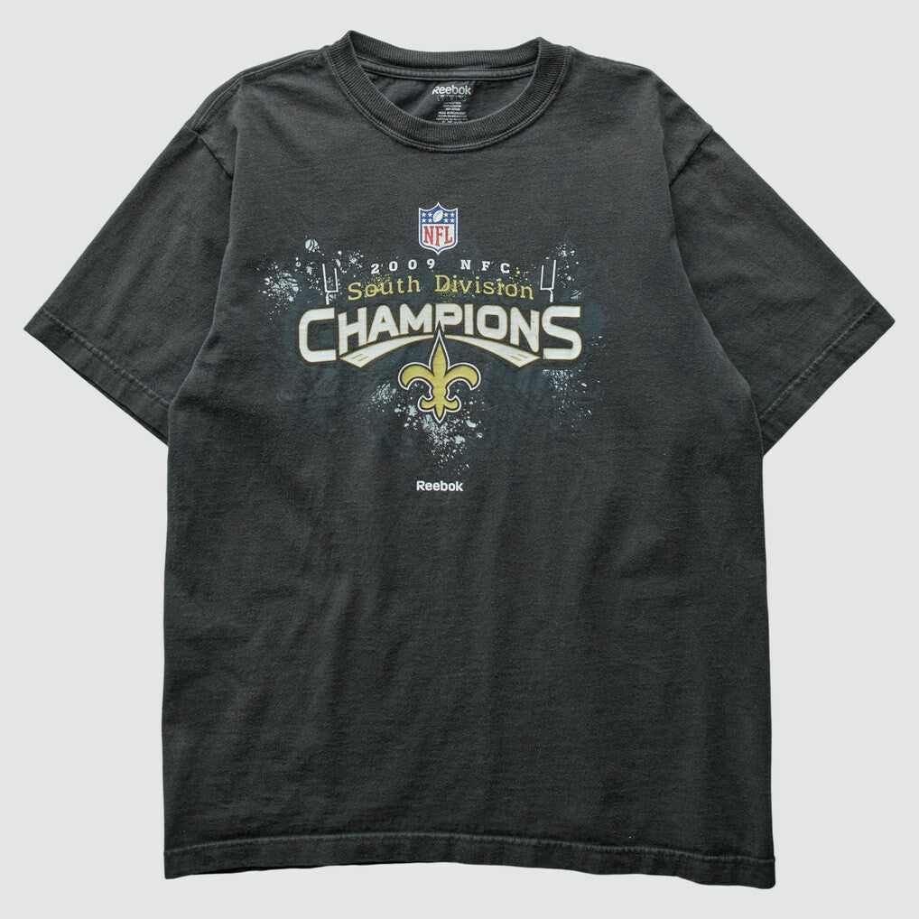 New Orleans Saints Reebok 2009 T-Shirt - Black T-shirts