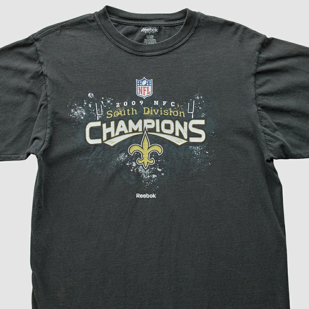 New Orleans Saints Reebok 2009 T-Shirt - Black T-shirts