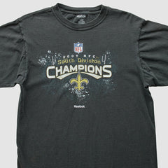 New Orleans Saints Reebok 2009 T-Shirt - Black T-shirts