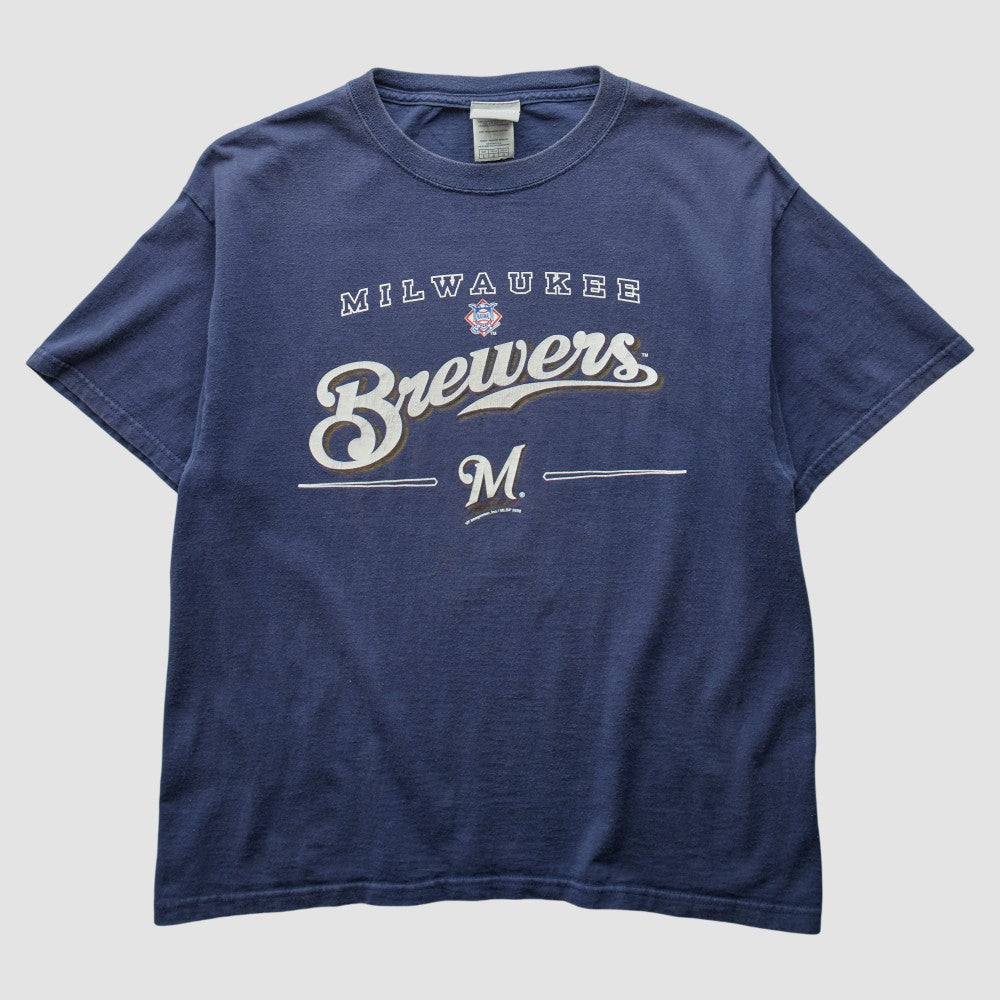 Milwaukee Brewers 2006 T-Shirt - Navy - Vintage T-shirts