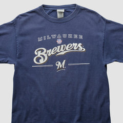 Milwaukee Brewers 2006 T-Shirt - Navy - Vintage T-shirts
