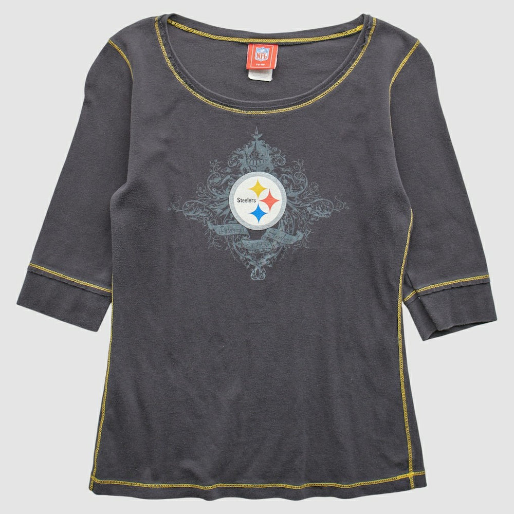 Pittsburgh Steelers NFL 2000s T-Shirt - Gray T-shirts