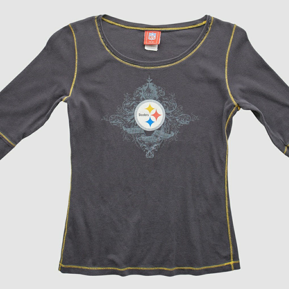 Pittsburgh Steelers NFL 2000s T-Shirt - Gray T-shirts