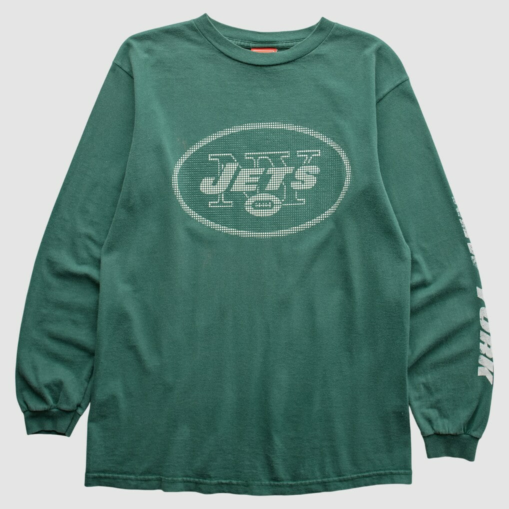 New York Jets NFL 2000s Long Sleeve T-Shirt - Green T-shirts