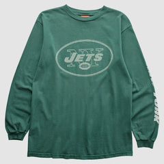 New York Jets NFL 2000s Long Sleeve T-Shirt - Green T-shirts