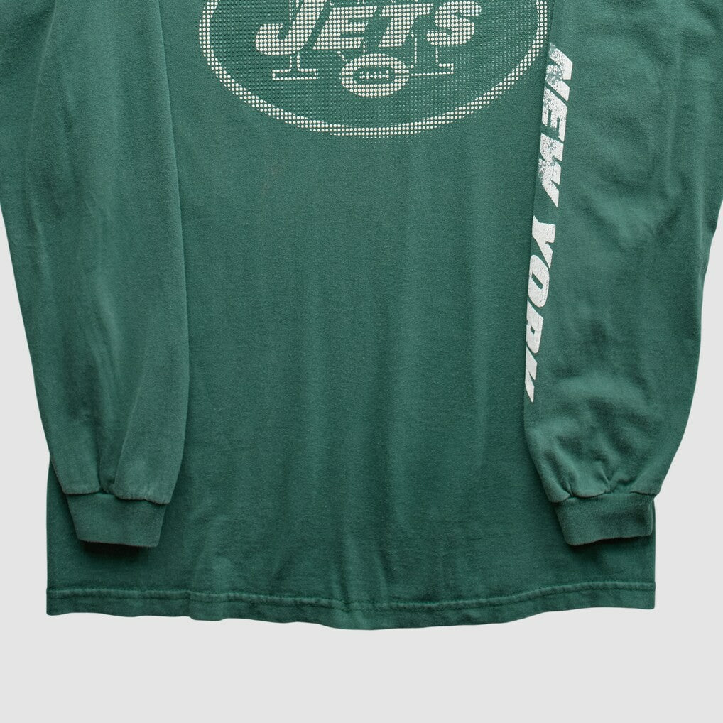 New York Jets NFL 2000s Long Sleeve T-Shirt - Green T-shirts